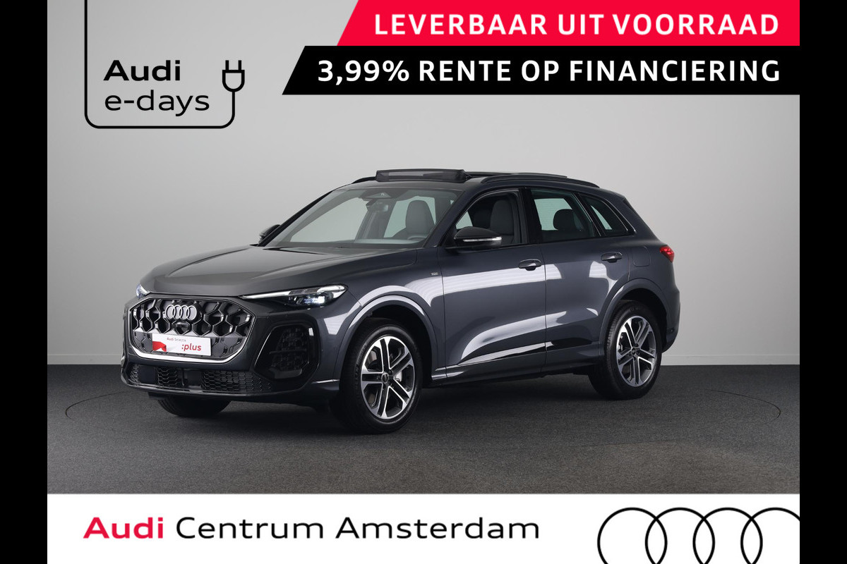 Audi Q5 S edition e-hybrid 299 pk | MMI experience plus met B&O | Panorama-glasdak | Techniekpakket plus | Trekhaak, elektr. wegklapbaar |