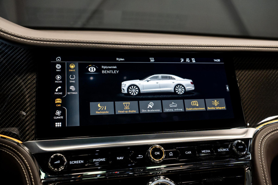 Bentley Flying Spur 2.9 V6 Hybrid S *NAIM-Audio / Stoelventilatie + Massage / Carbon in-/exterieur / Nachtzicht / Pano / Rotating-Display / Surround-View*