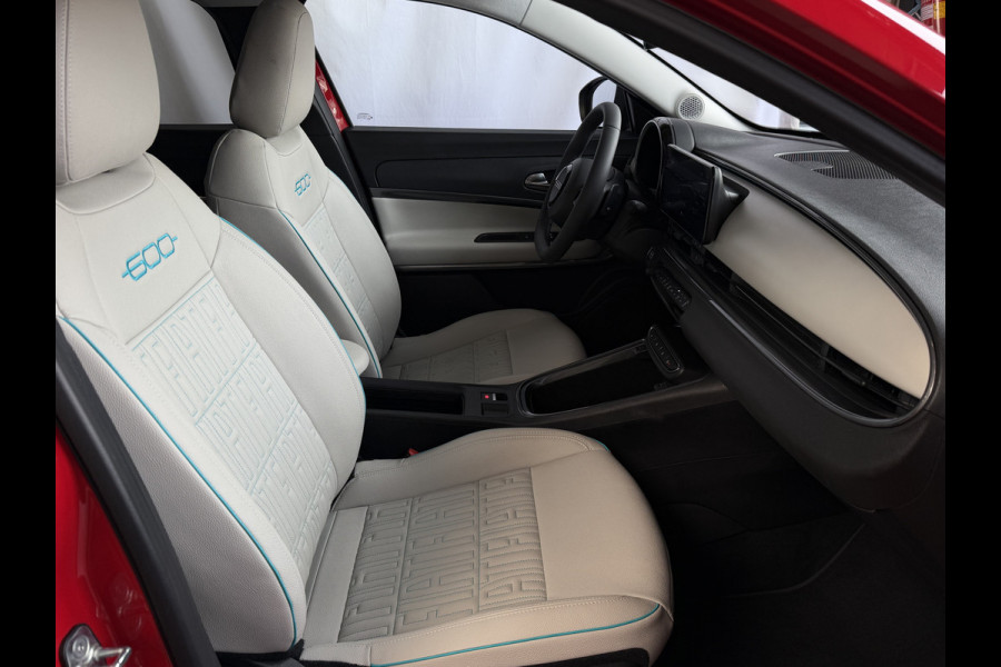 Fiat 600 1.2 HYBRID LA PRIMA STOELVERW. ELEK.KLEP LEER MASSAGE CAMERA CARPLAY ADAP.CRUISE ELEK.STOEL 18''LMV ✅ Top Auto Fiat Wijchen , 30 Jaar ervaring in Fiat , Wij leveren de : Icon / La Prima / Pop / Sport . Urban / Benzine / Hybrid . Met Fabrieksgarantie ✅