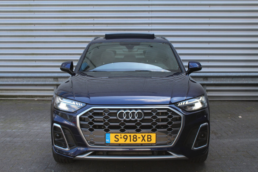 Audi Q5 50 TFSI e 299pk S edition Luchtvering RS Stoelen Panoramadak 21"LMV SoH 93% NL-Auto NAP