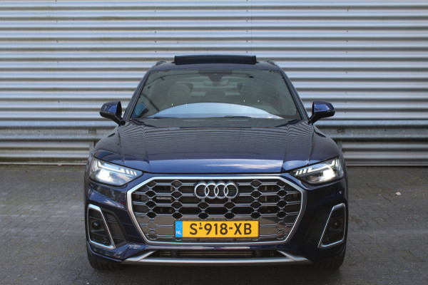 Audi Q5 50 TFSI e 299pk S edition Luchtvering RS Stoelen Panoramadak 21"LMV SoH 93% NL-Auto NAP