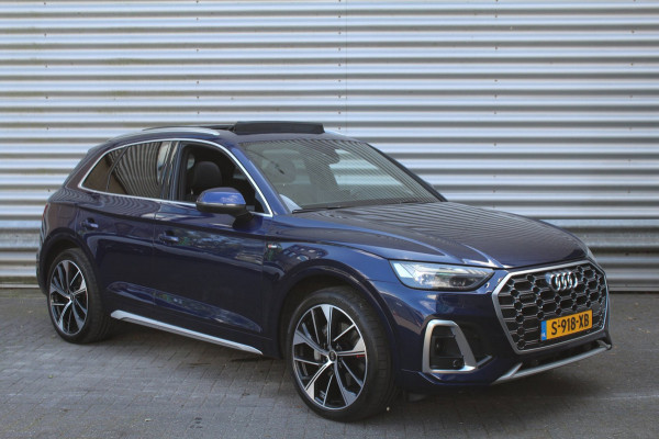 Audi Q5 50 TFSI e 299pk S edition Luchtvering RS Stoelen Panoramadak 21"LMV SoH 93% NL-Auto NAP