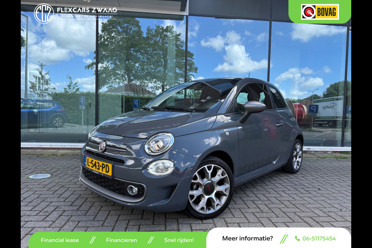 Fiat 500 1.0 Hybrid Sport - Panodak - Navi - Climate - Org.NL