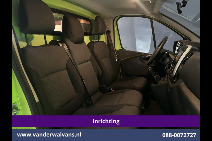 Renault Trafic 1.6 dCi L1H1 Inrichting Euro6 Airco | Navigatie | LED | Trekhaak | Cruisecontrol Parkeersensoren, Bijrijdersbank