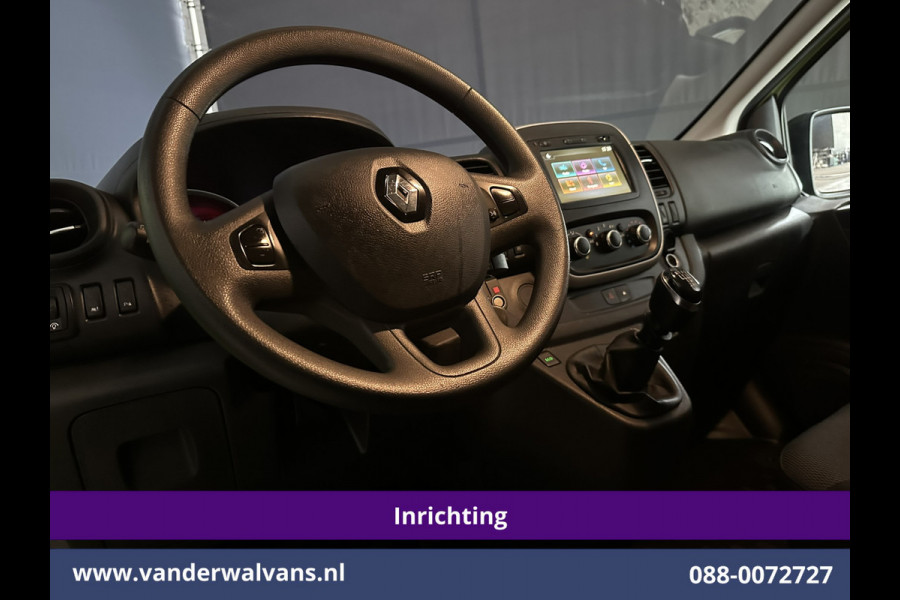 Renault Trafic 1.6 dCi L1H1 Inrichting Euro6 Airco | Navigatie | LED | Trekhaak | Cruisecontrol Parkeersensoren, Bijrijdersbank