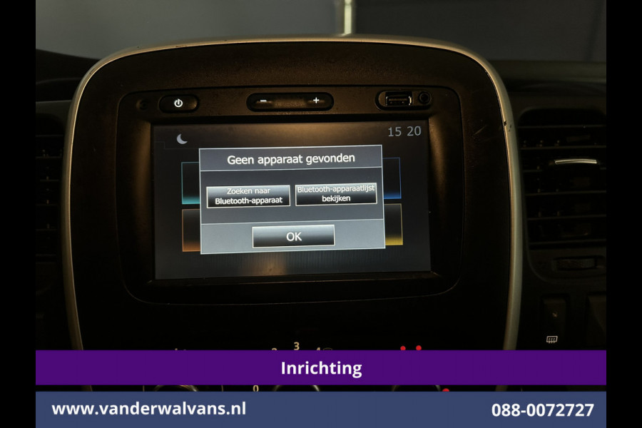 Renault Trafic 1.6 dCi L1H1 Inrichting Euro6 Airco | Navigatie | LED | Trekhaak | Cruisecontrol Parkeersensoren, Bijrijdersbank