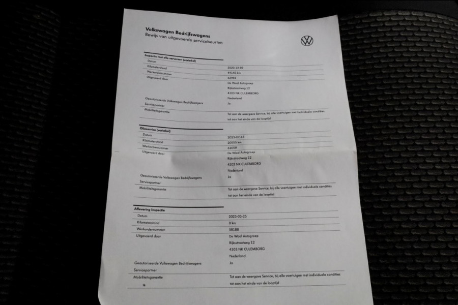 Volkswagen Transporter T6.1 2.0 TDI 110pk L2H1 D.C. Open Laadbak Airco/Carplay 03-2023