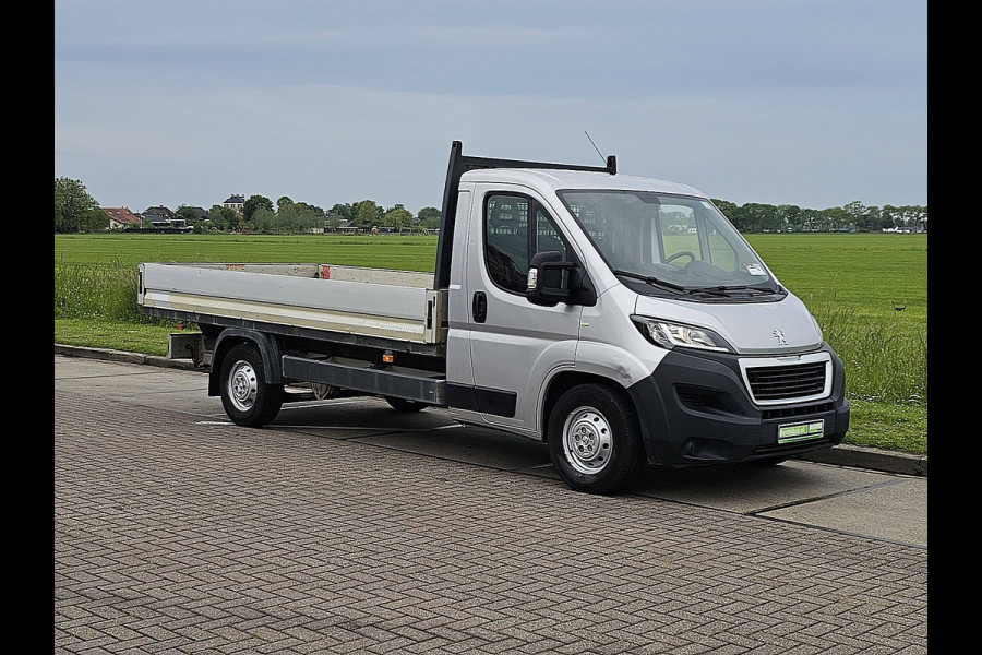 Peugeot Boxer 2.0 BlueHDI L3 Open-Laadbak 4.20m XL Trekhaak Airco Euro6! L3 Open-Laadbak XL Trekhaak Airco Euro6!