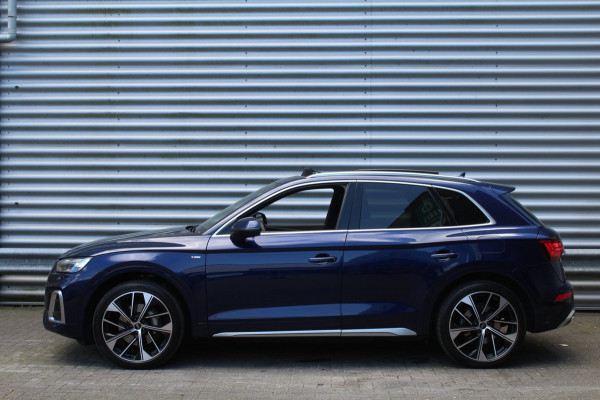 Audi Q5 50 TFSI e 299pk S edition Luchtvering RS Stoelen Panoramadak 21"LMV SoH 93% NL-Auto NAP