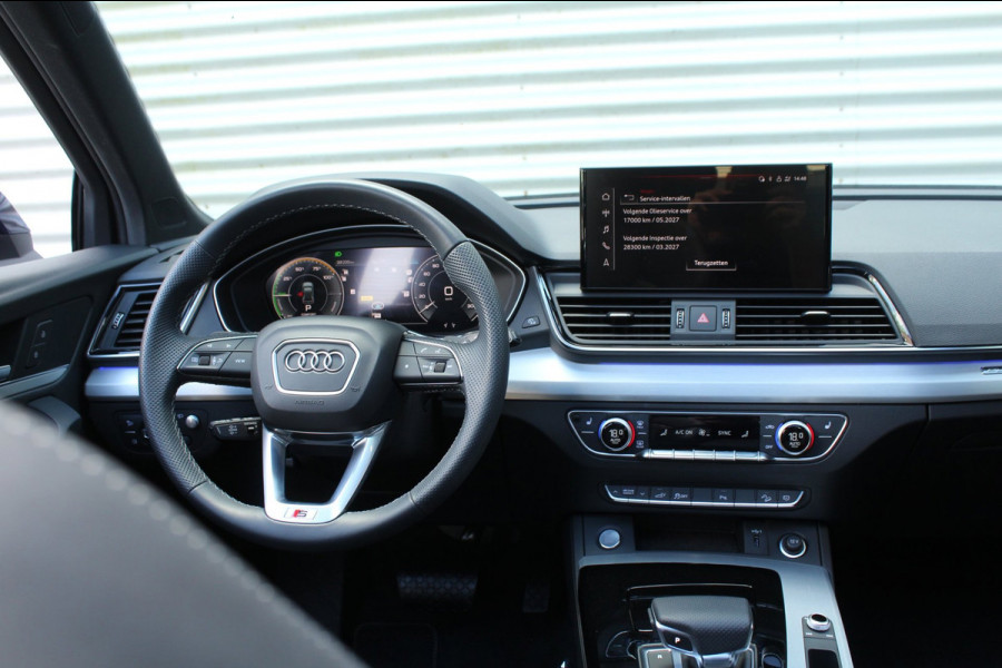 Audi Q5 50 TFSI e 299pk S edition Luchtvering RS Stoelen Panoramadak 21"LMV SoH 93% NL-Auto NAP