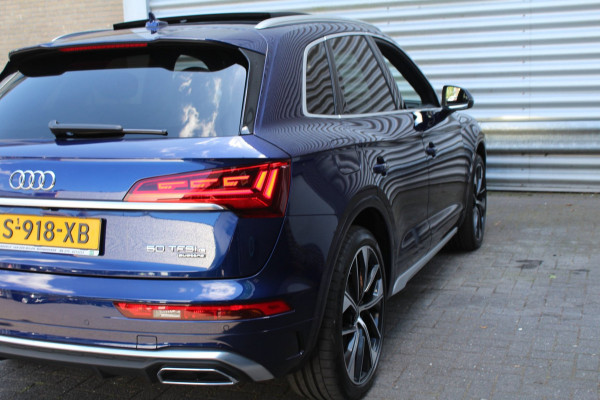 Audi Q5 50 TFSI e 299pk S edition Luchtvering RS Stoelen Panoramadak 21"LMV SoH 93% NL-Auto NAP