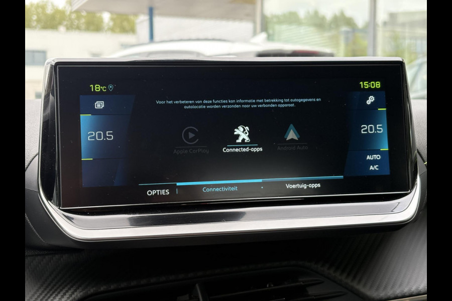 Peugeot e-208 EV GT 50 kWh | 99,3% SOH | 7800 KM | Stoelverwarming | Adaptive Cruise | Dodehoeksensoren | LM Winterset