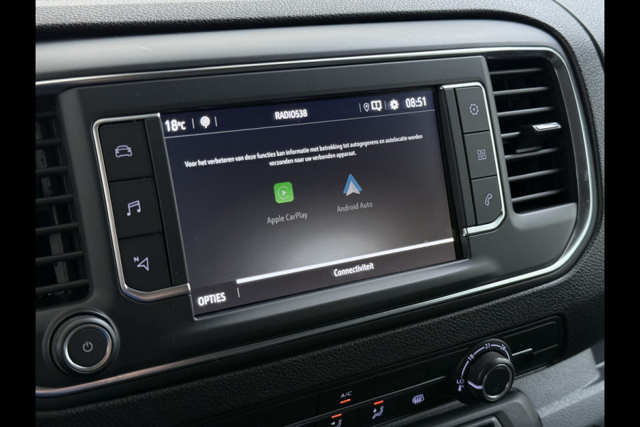 Opel Vivaro 2.0CDTI 123PK L2H1 3-Persoons Trekhaak 360°Camera Euro 6 Navi Airco Apple Carplay Android Auto Cruise Control Pdc Edition Dakdragers Betonplex vloer Inbouwkasten Regen-Lichtsensor 1e Eigenaar 2.500KG Trekgewicht Dealeronderhouden