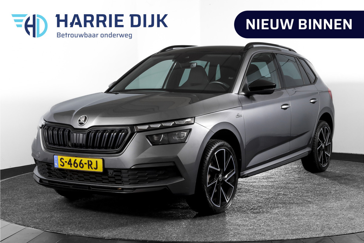 Škoda Kamiq 1.5 TSI ACT 150 PK Monte Carlo - Automaat | Pano | Dig. Cockpit | Cruise | Stoelverw. | PDC | Camera | App. Connect | ECC | Afn. Trekhaak | LM 18" |