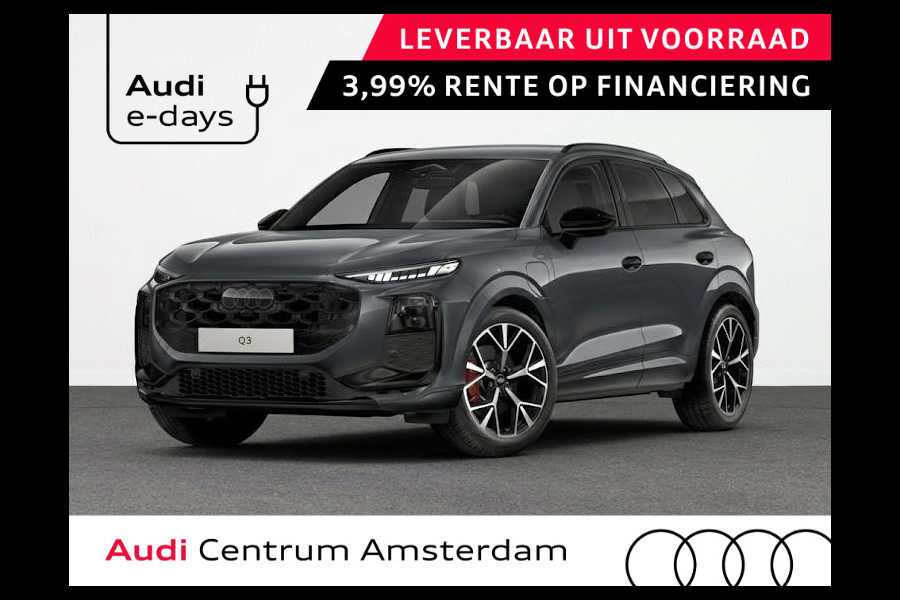 Audi Q3 S edition e-hybrid 272 pk | Techniekpakket Pro | Matrix LED koplampen | S line met microvezel sportstoelen | Optiekpakket zwart-glanzend |