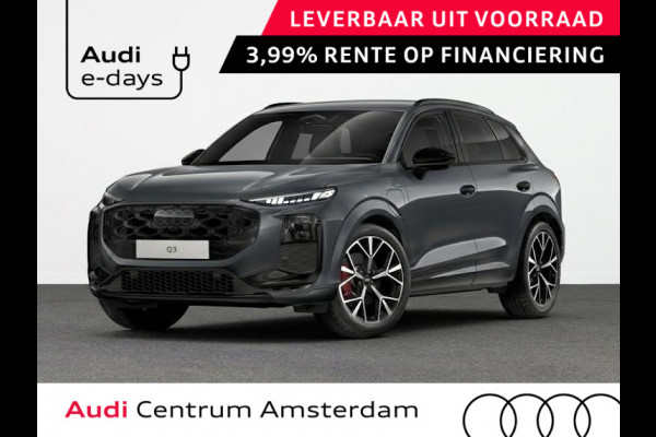 Audi Q3 S edition e-hybrid 272 pk | Techniekpakket Pro | Matrix LED koplampen | S line met microvezel sportstoelen | Optiekpakket zwart-glanzend |