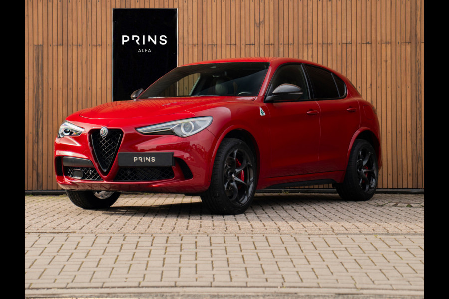 Alfa Romeo Stelvio 2.9 V6 AWD Quadrifoglio | Harman/Kardon | Rosso Competizione | Adapt. cruise | CarPlay | Carbon stuur