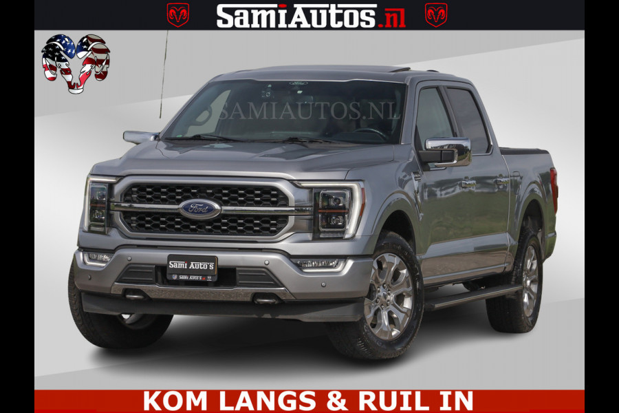 Ford USA F-150 PLATINUM | MASSAGE | PANO | GROOTSCHERM | COMFORT STOELEN | ADAPTIVE CRUISE | DC | DUBBELE CABINE | 5 PERSOONS | DC | DASH CAM | MASSAGE |