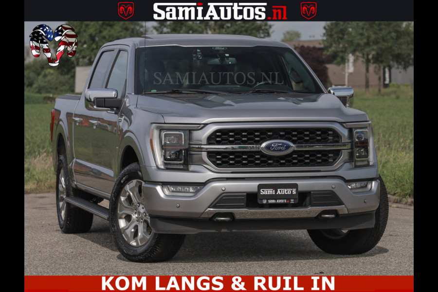 Ford USA F-150 PLATINUM | MASSAGE | PANO | GROOTSCHERM | COMFORT STOELEN | ADAPTIVE CRUISE | DC | DUBBELE CABINE | 5 PERSOONS | DC | DASH CAM | MASSAGE |