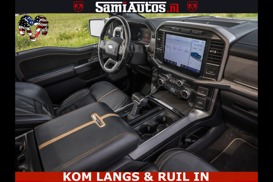 Ford USA F-150 PLATINUM | MASSAGE | PANO | GROOTSCHERM | COMFORT STOELEN | ADAPTIVE CRUISE | DC | DUBBELE CABINE | 5 PERSOONS | DC | DASH CAM | MASSAGE |