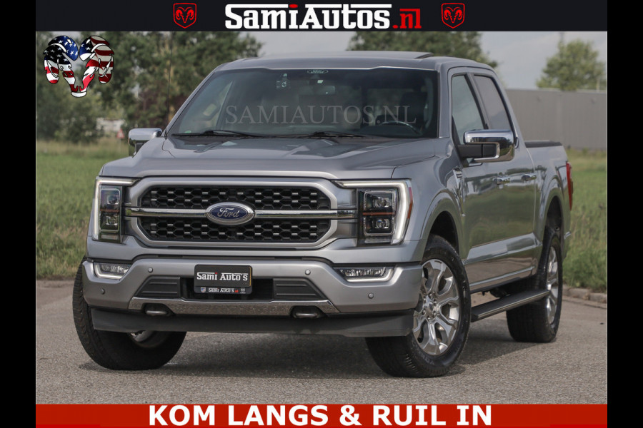 Ford USA F-150 PLATINUM | MASSAGE | PANO | GROOTSCHERM | COMFORT STOELEN | ADAPTIVE CRUISE | DC | DUBBELE CABINE | 5 PERSOONS | DC | DASH CAM | MASSAGE |
