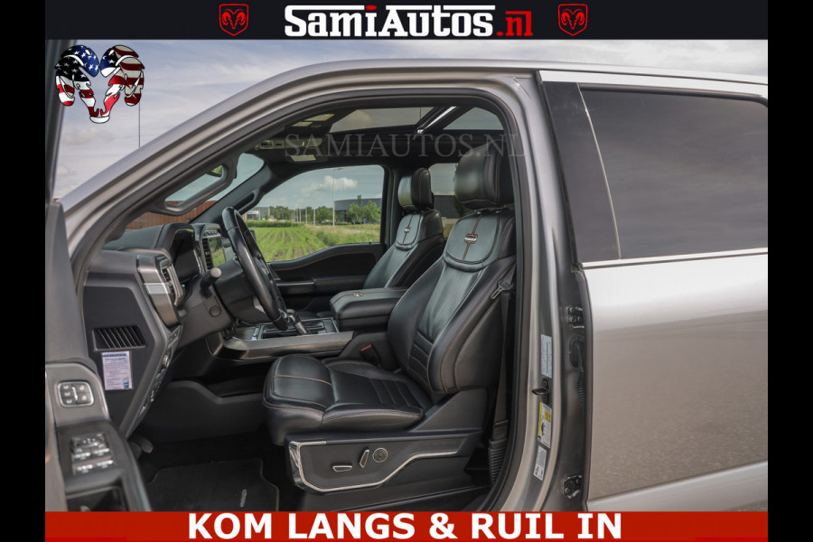Ford USA F-150 PLATINUM | MASSAGE | PANO | GROOTSCHERM | COMFORT STOELEN | ADAPTIVE CRUISE | DC | DUBBELE CABINE | 5 PERSOONS | DC | DASH CAM | MASSAGE |