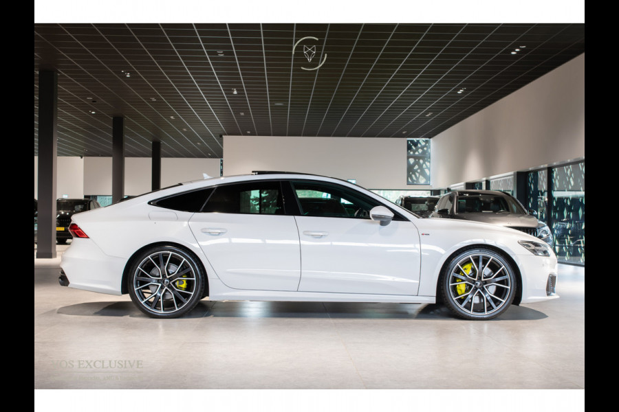 Audi A7 Sportback 55 TFSI quattro S-Line Luchtvering|21''|ACC|Keyless|Blackline|Matrix-LED|Pano|Sportuitlaat|Camera|Clima|Carplay|Sfeerverlichting