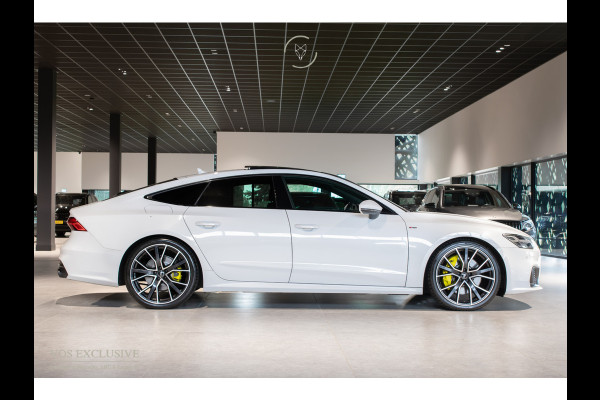 Audi A7 Sportback 55 TFSI quattro S-Line Luchtvering|21''|ACC|Keyless|Blackline|Matrix-LED|Pano|Sportuitlaat|Camera|Clima|Carplay|Sfeerverlichting