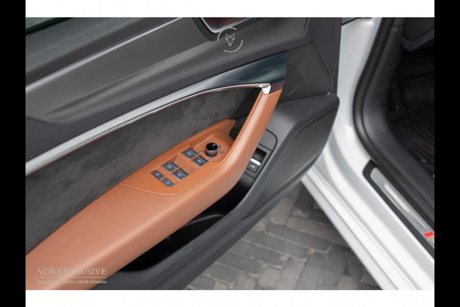 Audi A7 Sportback 55 TFSI quattro S-Line Luchtvering|21''|ACC|Keyless|Blackline|Matrix-LED|Pano|Sportuitlaat|Camera|Clima|Carplay|Sfeerverlichting