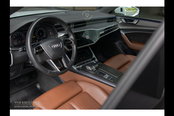 Audi A7 Sportback 55 TFSI quattro S-Line Luchtvering|21''|ACC|Keyless|Blackline|Matrix-LED|Pano|Sportuitlaat|Camera|Clima|Carplay|Sfeerverlichting
