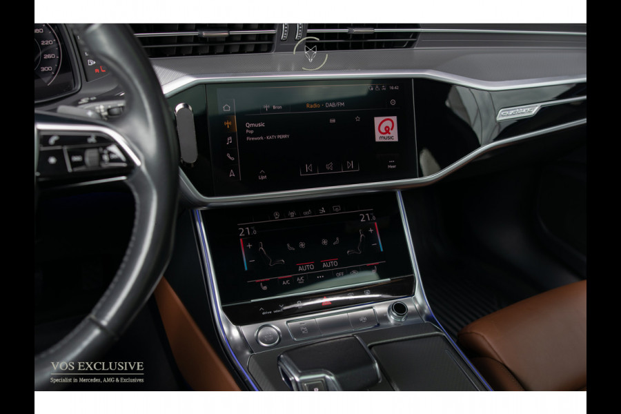 Audi A7 Sportback 55 TFSI quattro S-Line Luchtvering|21''|ACC|Keyless|Blackline|Matrix-LED|Pano|Sportuitlaat|Camera|Clima|Carplay|Sfeerverlichting