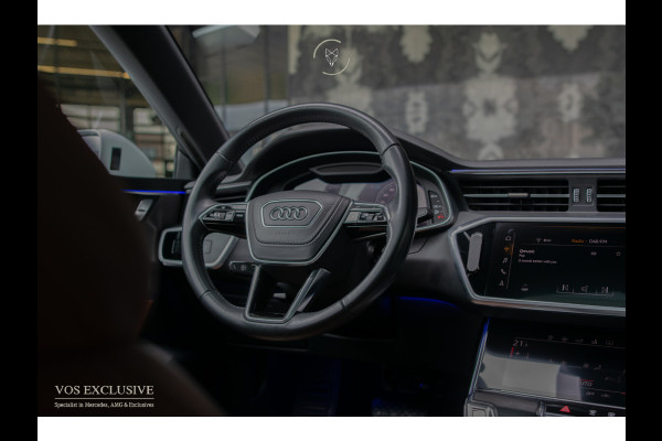 Audi A7 Sportback 55 TFSI quattro S-Line Luchtvering|21''|ACC|Keyless|Blackline|Matrix-LED|Pano|Sportuitlaat|Camera|Clima|Carplay|Sfeerverlichting