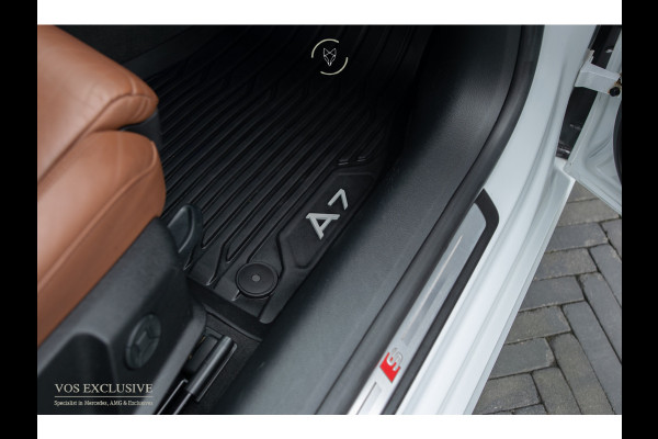 Audi A7 Sportback 55 TFSI quattro S-Line Luchtvering|21''|ACC|Keyless|Blackline|Matrix-LED|Pano|Sportuitlaat|Camera|Clima|Carplay|Sfeerverlichting