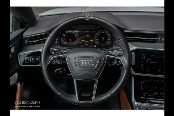 Audi A7 Sportback 55 TFSI quattro S-Line Luchtvering|21''|ACC|Keyless|Blackline|Matrix-LED|Pano|Sportuitlaat|Camera|Clima|Carplay|Sfeerverlichting