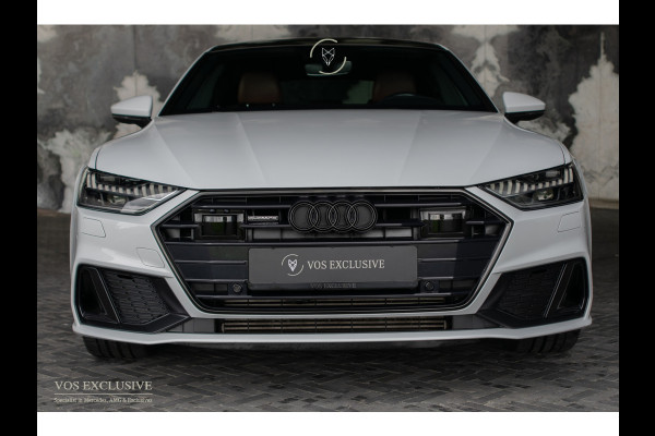 Audi A7 Sportback 55 TFSI quattro S-Line Luchtvering|21''|ACC|Keyless|Blackline|Matrix-LED|Pano|Sportuitlaat|Camera|Clima|Carplay|Sfeerverlichting