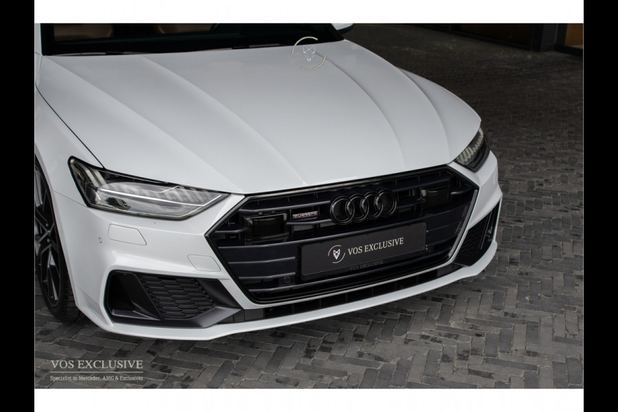 Audi A7 Sportback 55 TFSI quattro S-Line Luchtvering|21''|ACC|Keyless|Blackline|Matrix-LED|Pano|Sportuitlaat|Camera|Clima|Carplay|Sfeerverlichting
