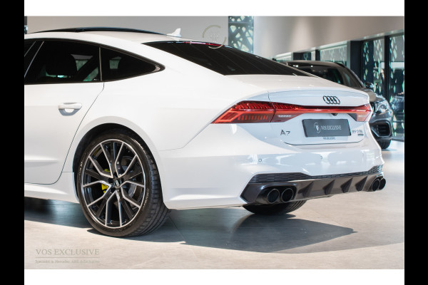 Audi A7 Sportback 55 TFSI quattro S-Line Luchtvering|21''|ACC|Keyless|Blackline|Matrix-LED|Pano|Sportuitlaat|Camera|Clima|Carplay|Sfeerverlichting