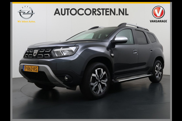 Dacia Duster 1.3TCe 131PK Prestige Trekhaak Navi Camera Apple Carplay Android Auto Ecc Bluetooth Cruise Control Pdc Dodehoek Signalering Isofix Privacy Glas Sidesteps Lmv ESP 1.500KG Trekgewicht Origineel Nederlandse Auto