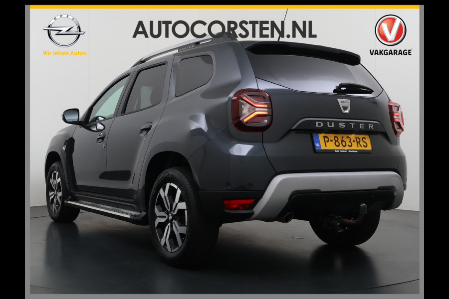 Dacia Duster 1.3TCe 131PK Prestige Trekhaak Navi Camera Apple Carplay Android Auto Ecc Bluetooth Cruise Control Pdc Dodehoek Signalering Isofix Privacy Glas Sidesteps Lmv ESP 1.500KG Trekgewicht Origineel Nederlandse Auto