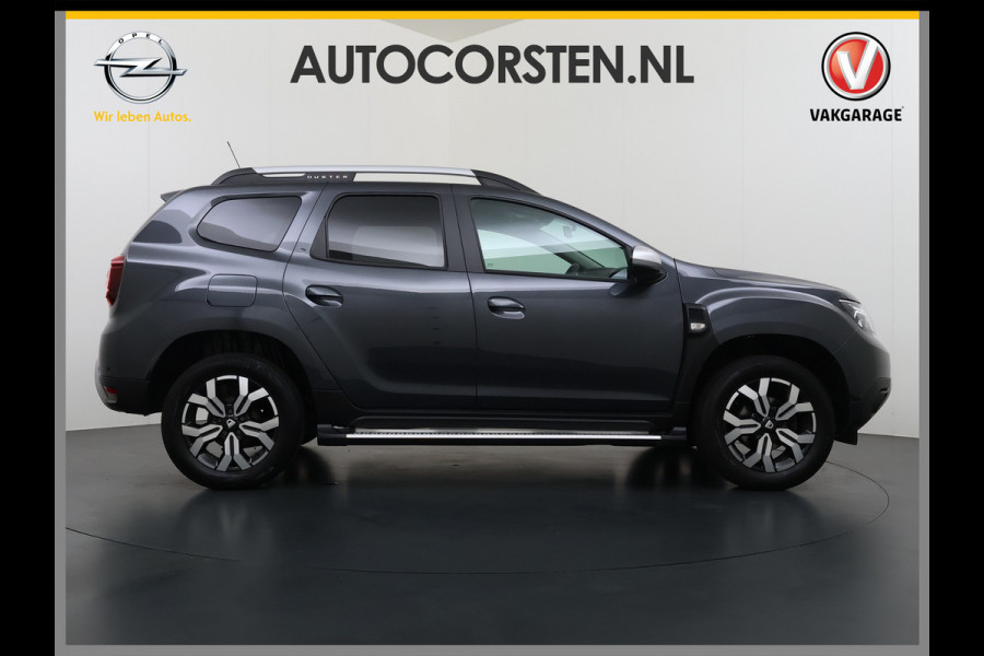 Dacia Duster 1.3TCe 131PK Prestige Trekhaak Navi Camera Apple Carplay Android Auto Ecc Bluetooth Cruise Control Pdc Dodehoek Signalering Isofix Privacy Glas Sidesteps Lmv ESP 1.500KG Trekgewicht Origineel Nederlandse Auto
