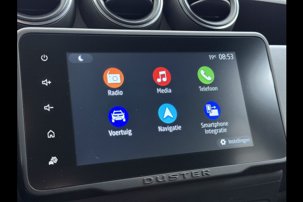 Dacia Duster 1.3TCe 131PK Prestige Trekhaak Navi Camera Apple Carplay Android Auto Ecc Bluetooth Cruise Control Pdc Dodehoek Signalering Isofix Privacy Glas Sidesteps Lmv ESP 1.500KG Trekgewicht Origineel Nederlandse Auto
