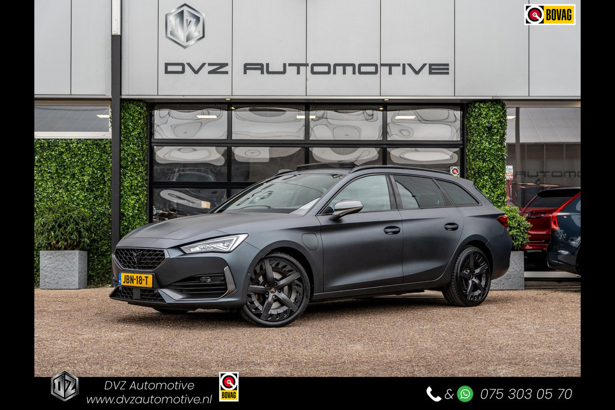 CUPRA Leon Sportstourer 1.4 e-Hybrid 245PK VZ Performance | Pano | Leder | Camera | Matte Grey