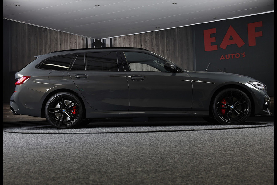 BMW 3 Serie Touring 320e M Line / Carbon / Bruin Leder / Navi / Camera / Cruise Control / F1 / Open Panorama / Led / Pdc / 19 Inch