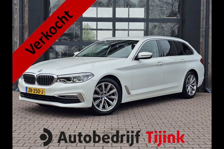 BMW 5 Serie Touring 520i High Executive Edition | Automaat | LED | Trekhaak | Parkeerhulp | Camera | Navi | Leder | Stoelverwarming |