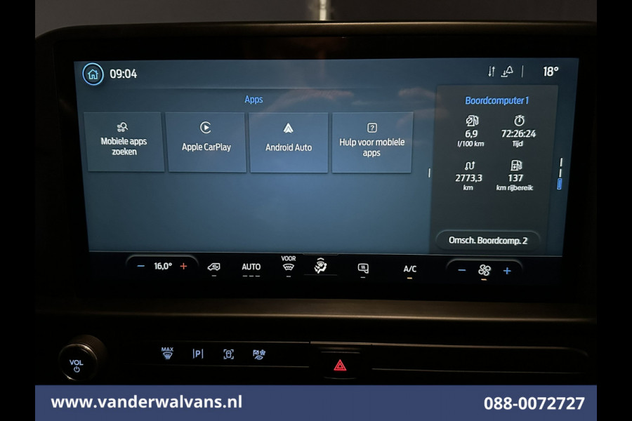 Ford Transit Custom 2.0 TDCI 136pk L2H1 Euro6 Airco | Camera | LED | Apple Carplay | Cruisecontrol Android Auto, Verwarmde Voorruit, Parkeersensoren, Bijrijdersbank, 2800kg trekvermogen