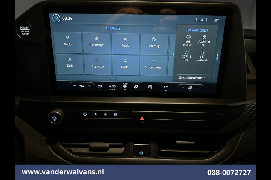 Ford Transit Custom 2.0 TDCI 136pk L2H1 Euro6 Airco | Camera | LED | Apple Carplay | Cruisecontrol Android Auto, Verwarmde Voorruit, Parkeersensoren, Bijrijdersbank, 2800kg trekvermogen