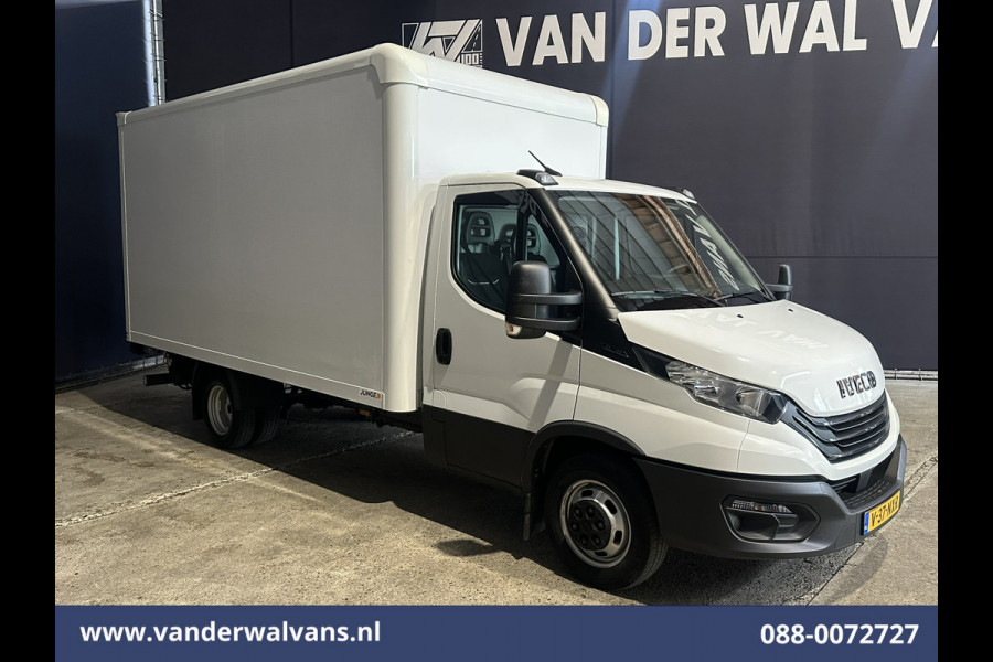 Iveco Daily 35C16H 157pk Dubbel Lucht Bakwagen 4.35m lang Laadklep Euro6 Airco | 980kg laadvermogen Bijrijdersbank