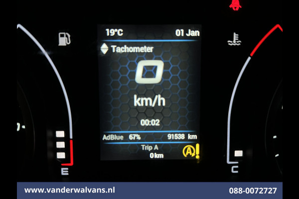 Iveco Daily 35C16H 157pk Dubbel Lucht Bakwagen 4.35m lang Laadklep Euro6 Airco | 980kg laadvermogen Bijrijdersbank