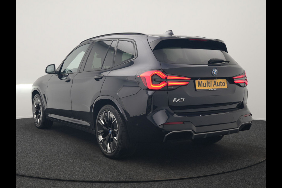 BMW iX3 M Sport 80 kWh 286pk Dealer O.H. | Trekhaak Af Fabriek | Panodak | Head Up | 360 Camera | Harman / Kardon | Lederen Sportstoelen Memory & Verwarmd | Keyless | Blis | Sfeerverlichting | 20"L.M | Adaptive LED |