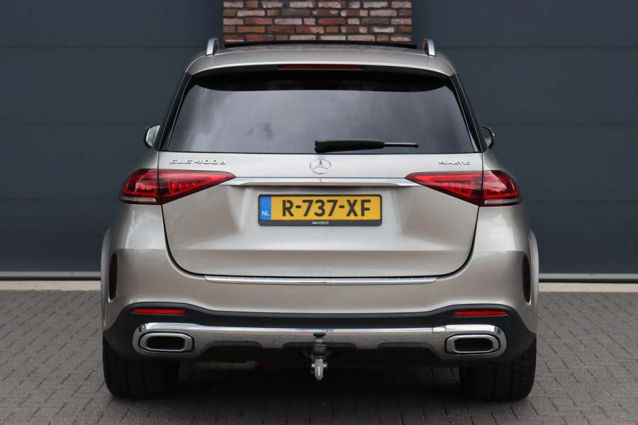 Mercedes-Benz GLE 400 d 4MATIC AMG Line | Luchtvering | Distronic+ | Panoramadak | Burmester | Trekhaak | Standkachel | Surround Camera | Verwarmd Stuurwiel | Keyless Go |